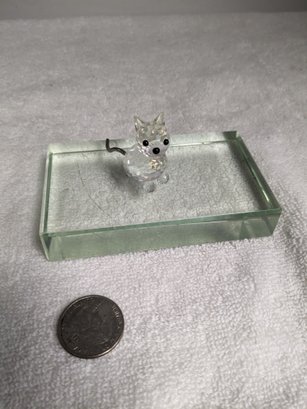Swarovski Crystal Miniature Cat Figurine