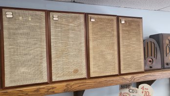 4 Vintage Sony Cabinet Speakers