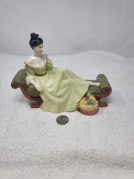 Royal Doulton At Ease HN 2473 Porcelain Lady Figurine 1972