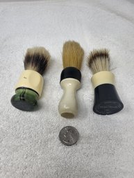 Vintage Shaving Brushes (Lot Of 3)