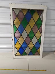 Medium Sized Antique Leaded Glass Window