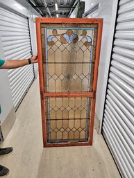 Antique Leaded Glass Window (2 Of 2)