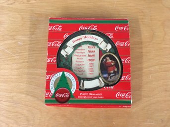 Coca-Cola Photo Ornament 1986