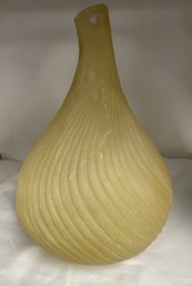 Ribbed Onion Vase - Not Glass Or Ceramic, This Is Some Sort Of Plastic Type Material