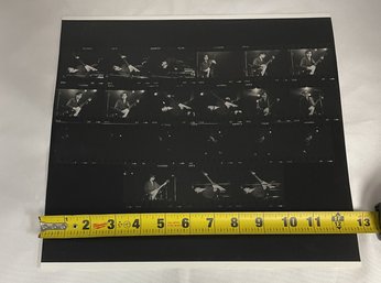 Photo Print Of Contact Sheet - Mostly Guitar Player (#4729-3)