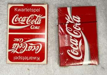 2 Decks Of Collectible Coca Cola Cards In Other Languages.