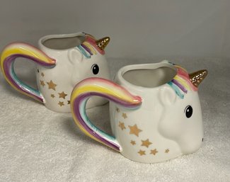 Set Of Two Matching Unicorn Mugs