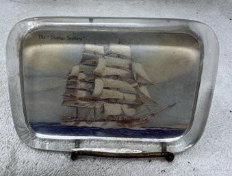 Thomas Stephens Iron Clipper Ship Paperweight