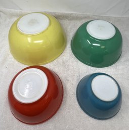 Four Vintage Pyrex Bowls