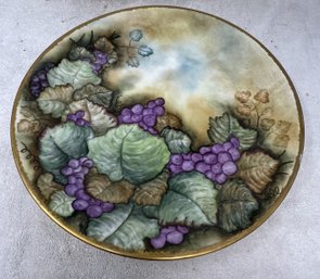 Grape Limoges Plate - France