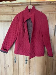 Red Jacket - Size Large - Quilted Jacket