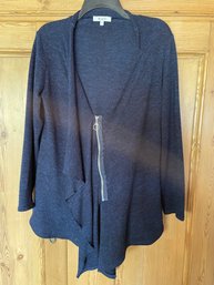 M.I.K.O - Blue Zip Up Sweater - Size LG