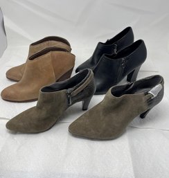 3 Pair Of Women's Booties - Size 7 1/2