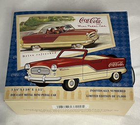 Coca Cola Brand Die Cast Mini Pedal Car