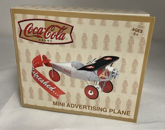 Coca Cola Brand - Mini Advertising Die Cast Plane