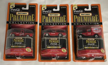 Matchbox Collectables Coca Cola Brand Premiere Collection  - Ford F-150, El Camino & Model 'A' Ford