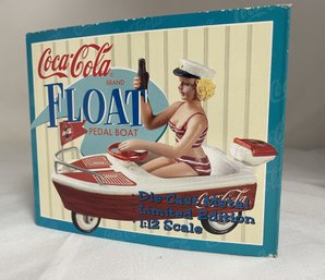 Coca-Cola Brand Float - Pedal Boat - Die-Cast Metal Limited Edition