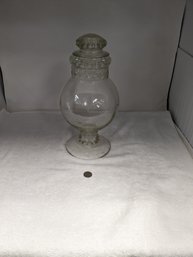 Large Antique Tiffin Dakota Apothecary Glass Candy Jar Store Display 15'