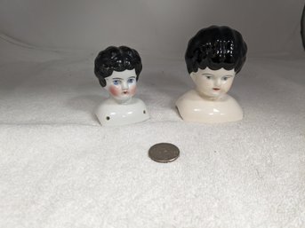 Set Of Vintage Periclean Doll Heads With Shoulder Plate