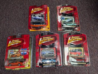 Lot Of 5 Johnny Lightening Muscle Cars