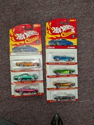 Lot Of Hot Wheels Classics - 3 Plymouth King Cuda And 4 '69 Camaro