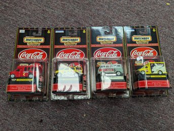 Lot Of 4 Matchbox Coca Cola Delivery Vehicals