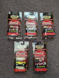 Lot Of 5 Matchbox Coca Cola Vehicals