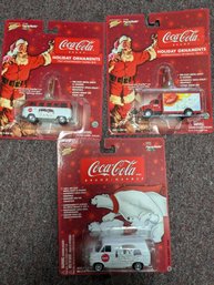 Lot Of 3 Coca Cola Christmas Cars (1)