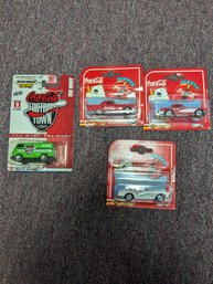 Random Coca Cola Cars And A Van