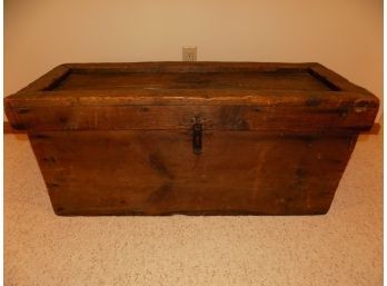 Antique Handmade American Country Blanket Chest