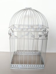 White Bird Cage / Can Be Used As A Plant Hanger - Local Pick-up Only