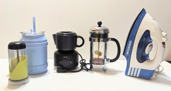 French Press, Milk Frother, Nut/Cheese Grater Iron And Reusable Bottle - Local Pick-up Only