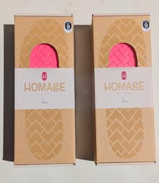 2 Pair Homage Boot / Shoe Wraps - Size 9 - Both Pairs Are Neon Pink In This Size