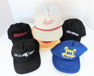 Automotive Theme Ball Caps - Group Of 5
