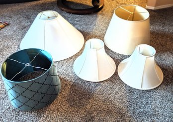 Lamp Shade Group - 5  Assorted Lamp Shades, In Good Condition