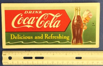 1951 Sprite Boy Coca-Cola Collectible Ink Blotter Circa 1951. 7 X 3'.