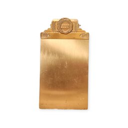 Vintage Brass Clipboard - Ives Builders Hardware Commemoration 1876-1951