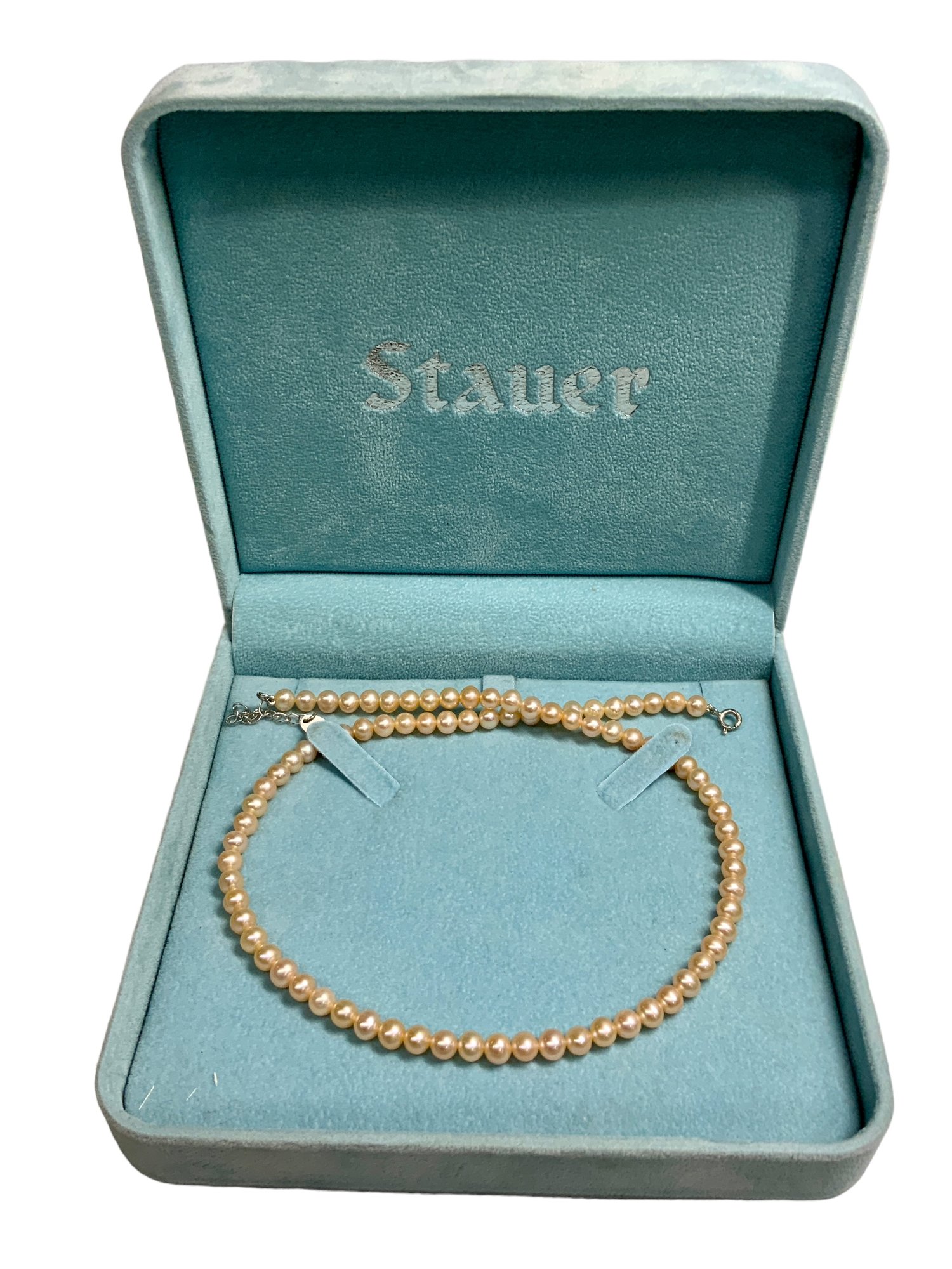 Stauer Strand Of Pink Authentic Pearls With Original Box 7111 