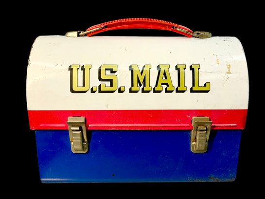 Novelty 1960s Mr Zip US Mail Metal Lunchbox