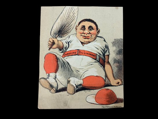Antique Baseball Advertising Card Victorian