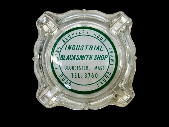 Vintage Gloucester MA Industrial Blacksmith Shop Ashtray