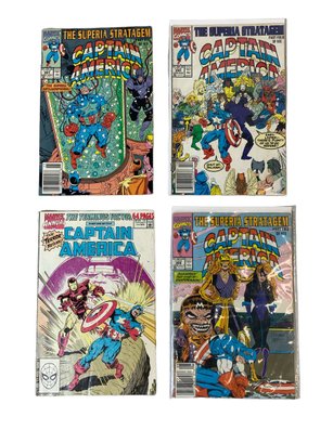 Four Vintage Captain America Marvel Comics Superia Stratagem 1990s
