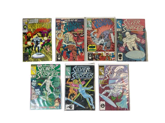 Marvel Comics Silver Surfer Vintage 1980s And 1990s Comics Resurrection Rage Of The Rhino Etc