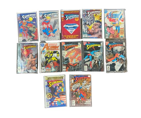 Lot Of Vintage Superman Comics DC Anniversary Issue 400 Mummy Jackal 1978 Action Comics Death Of