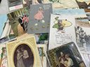 Shoebox Filled With Antique And Vintage Postcards Squirrel Island Maine Foreign Countries Courting Etc