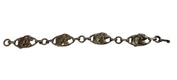 Vintage Sterling Silver Retriever Dog Bracelet