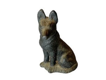 Small Cast Iron German Shepherd Figure