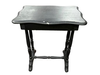 Small Painted Black Victorian Table