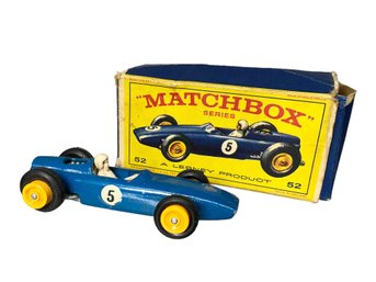 Lesney Matchbox No 52 B.R.M. Racing Car With Box MIB