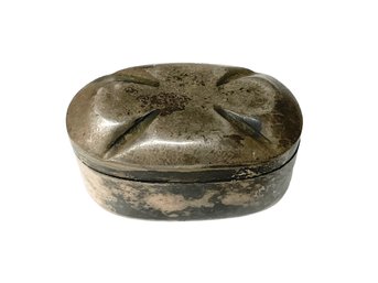 Small Sterling Vintage Pill Box